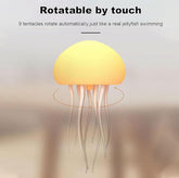 Dynamic Jellyfish Table Lamp Colorful LED Night Light - Rotating Jellyfish Night Light Creative Sleeping Light for Bedroom Desktop RGB Gradient-Jellyyfish Bedside Lamp